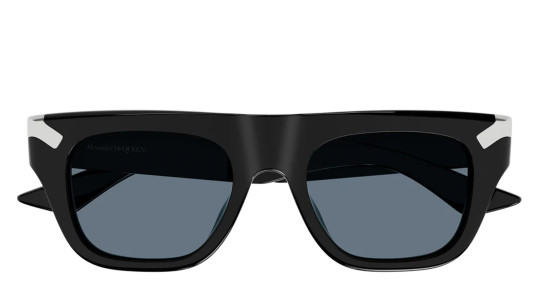 Occhiali da sole uomo Luxury Alexander Mcqueen AM0441S black blue (002) nuova collezione Occhiali da sole uomo Luxury Alexander Mcqueen AM0441S black blue (002) nuova collezione
