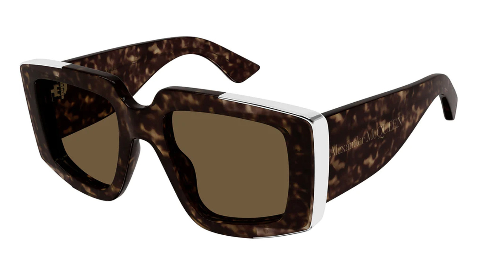 Luxury women s sunglasses Alexander Mcqueen AM0446S Havana Brown (002) new collection