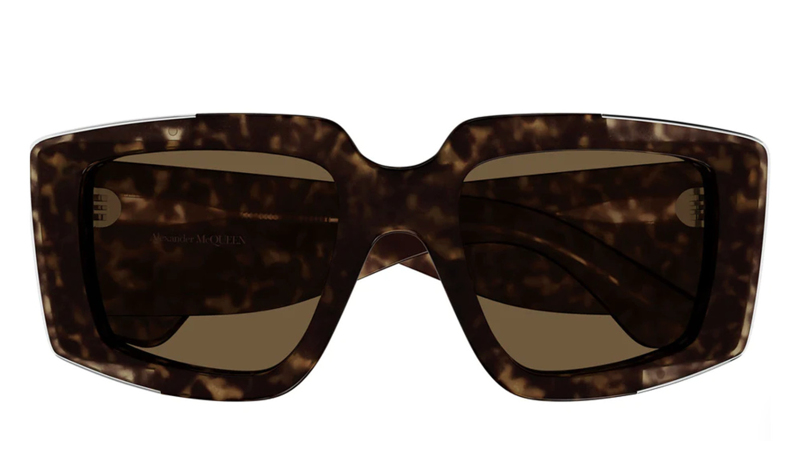 Luxury women s sunglasses Alexander Mcqueen AM0446S Havana Brown (002) new collection