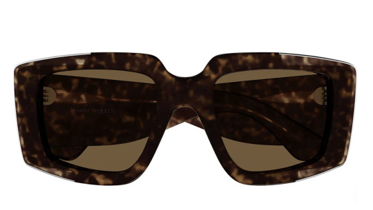 Luxury women s sunglasses Alexander Mcqueen AM0446S Havana Brown (002) new collection