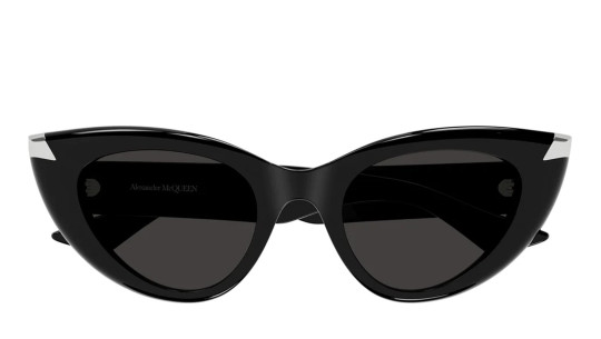 Luxury women s sunglasses Alexander Mcqueen AM0442S black grey (001) new collection