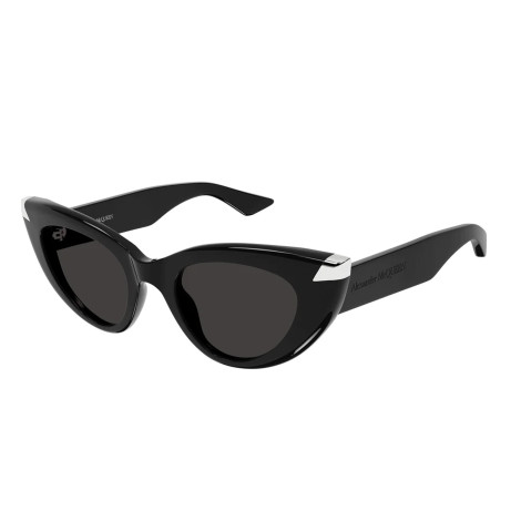 Luxury women s sunglasses Alexander Mcqueen AM0442S black grey (001) new collection 2