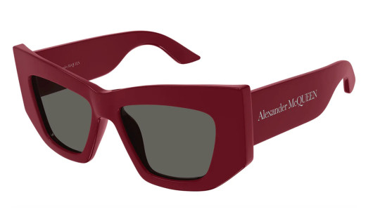 Luxury women s sunglasses Alexander Mcqueen AM0448S Red Grey (003) new collection