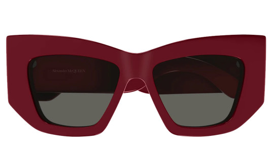 Luxury women s sunglasses Alexander Mcqueen AM0448S Red Grey (003) new collection