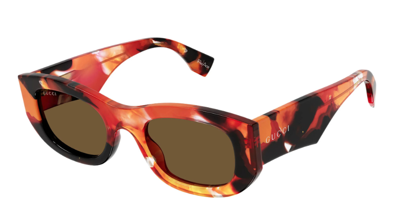 Occhiali sole uomo donna Luxury Gucci GG1627S orange brown