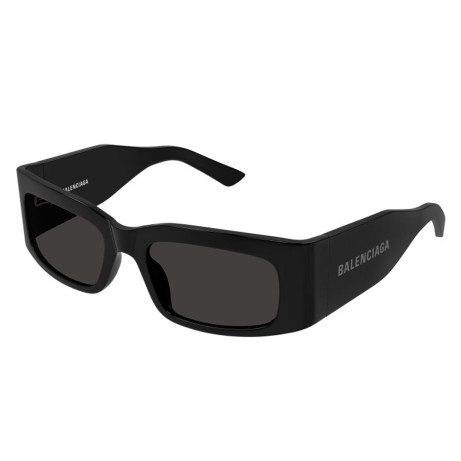 Occhiali da sole uomo donna Luxury Balenciaga BB0328S black grey (001) nuova collezione 2