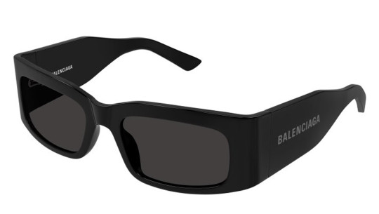 Occhiali da sole uomo donna Luxury Balenciaga BB0328S black grey (001) nuova collezione