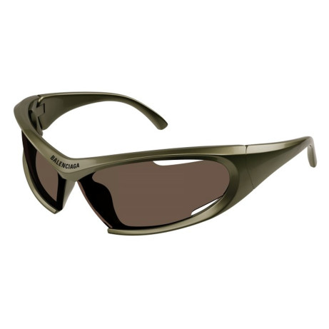 Occhiali sole uomo donna Luxury Balenciaga BB0318S green brown (004) nuova collezione 2