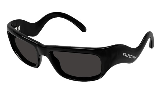 Occhiali da sole uomo donna Luxury Balenciaga BB0320S black grey (001) nuova collezione