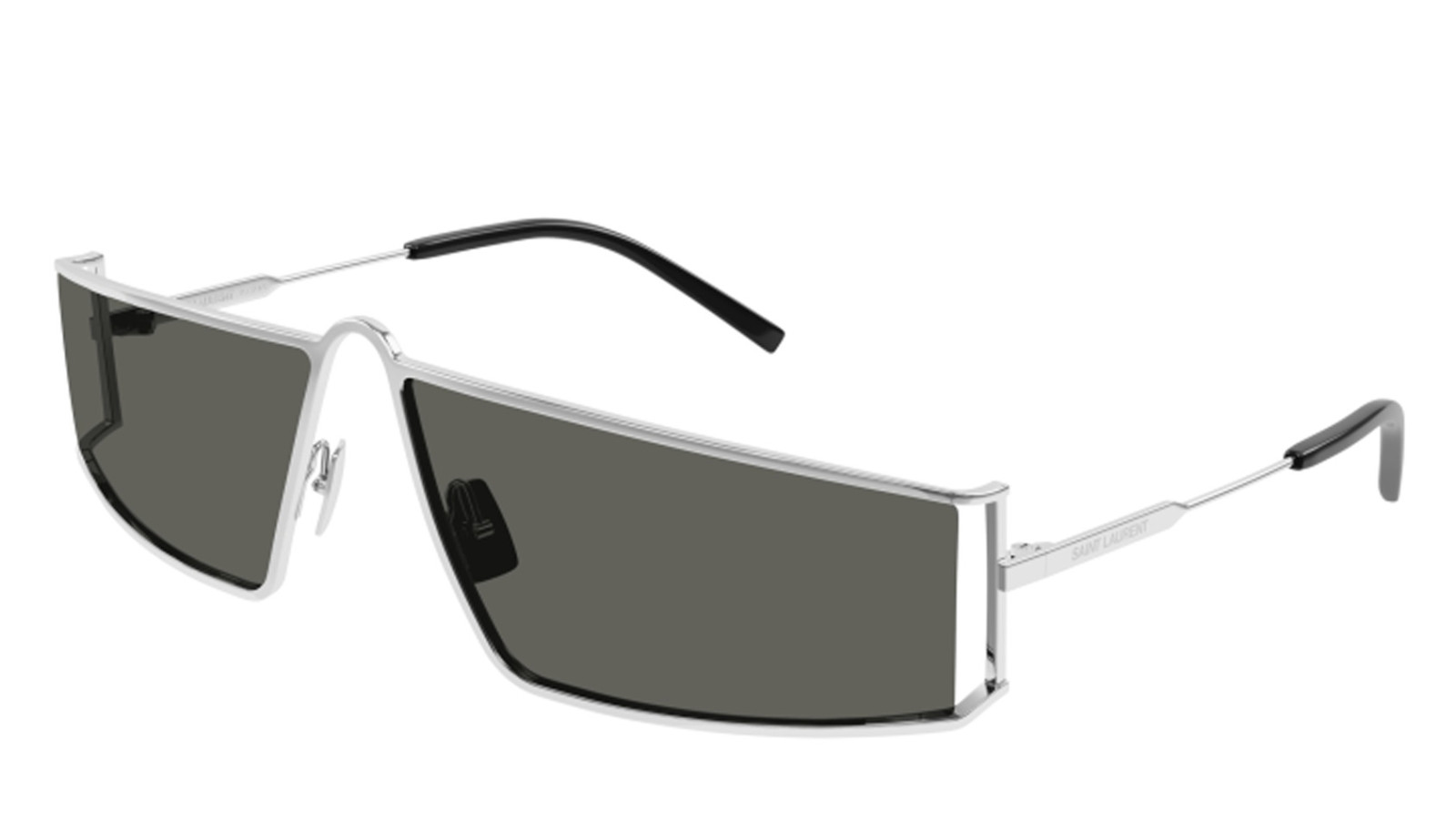 Luxury women s sunglasses Saint Laurent SL 606 silver grey (002) new collection Luxury women s sunglasses Saint Laurent SL 606 silver grey (002) new collection