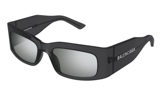 Occhiali da sole uomo donna Luxury Balenciaga BB0328S grey silver (003) nuova collezione