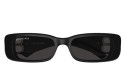 Luxury women s sunglasses Balenciaga BB0096S Black Silver Grey (017) new collection