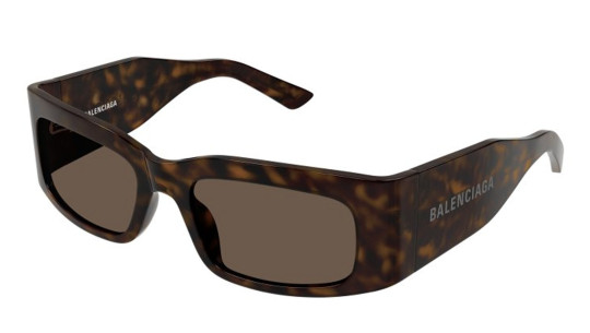 Occhiali da sole uomo donna Luxury Balenciaga BB0328S havana brown (002) nuova collezione