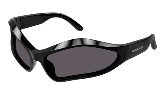 Occhiali sole uomo donna Luxury Balenciaga BB0314S black grey (001) nuova collezione