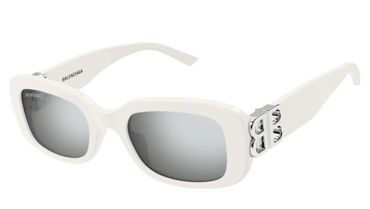 Luxury women s sunglasses Balenciaga BB0310SK white white silver (003) new collection