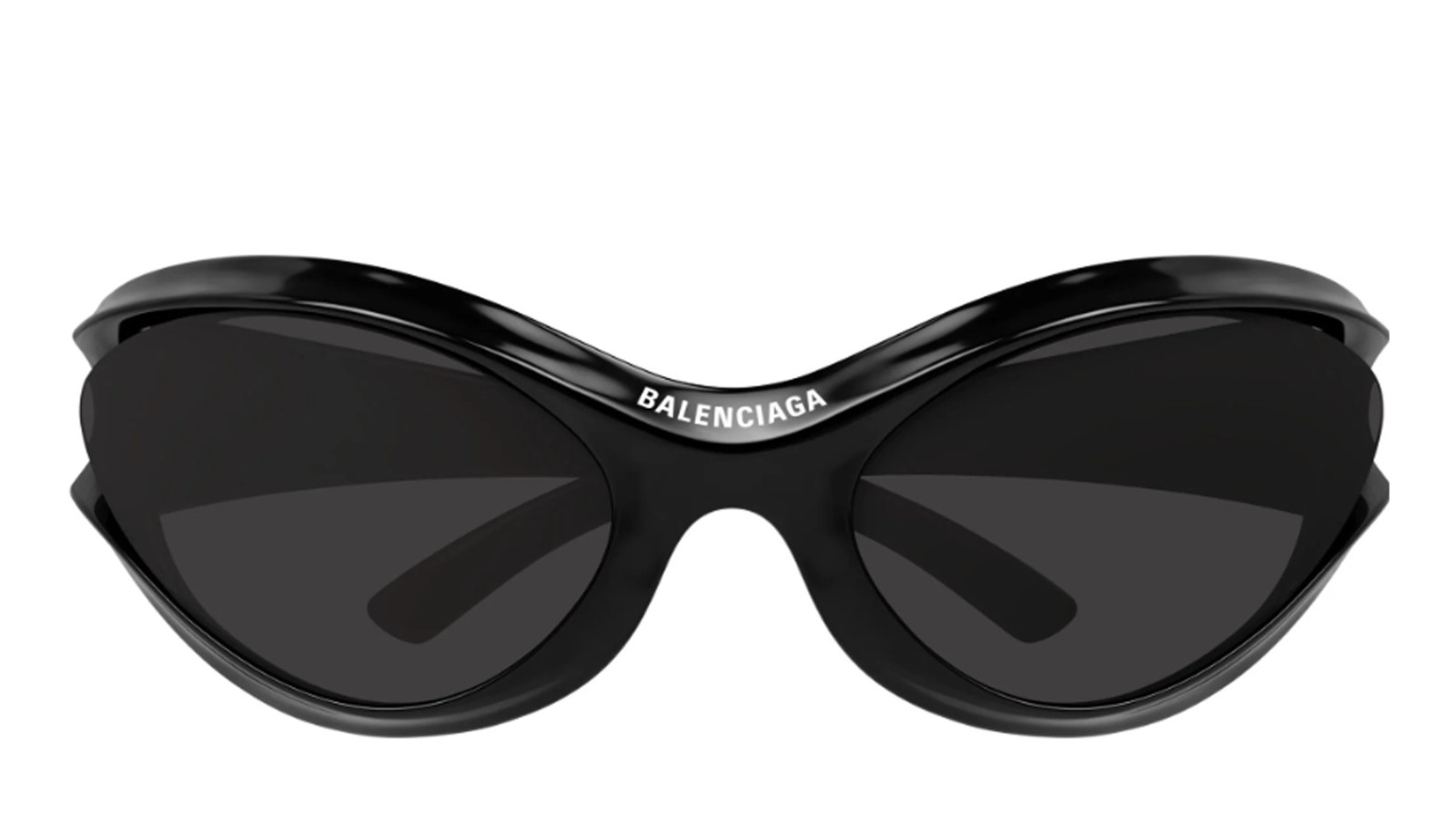 Occhiali sole uomo donna Luxury Balenciaga BB0317S black grey (001) nuova collezione