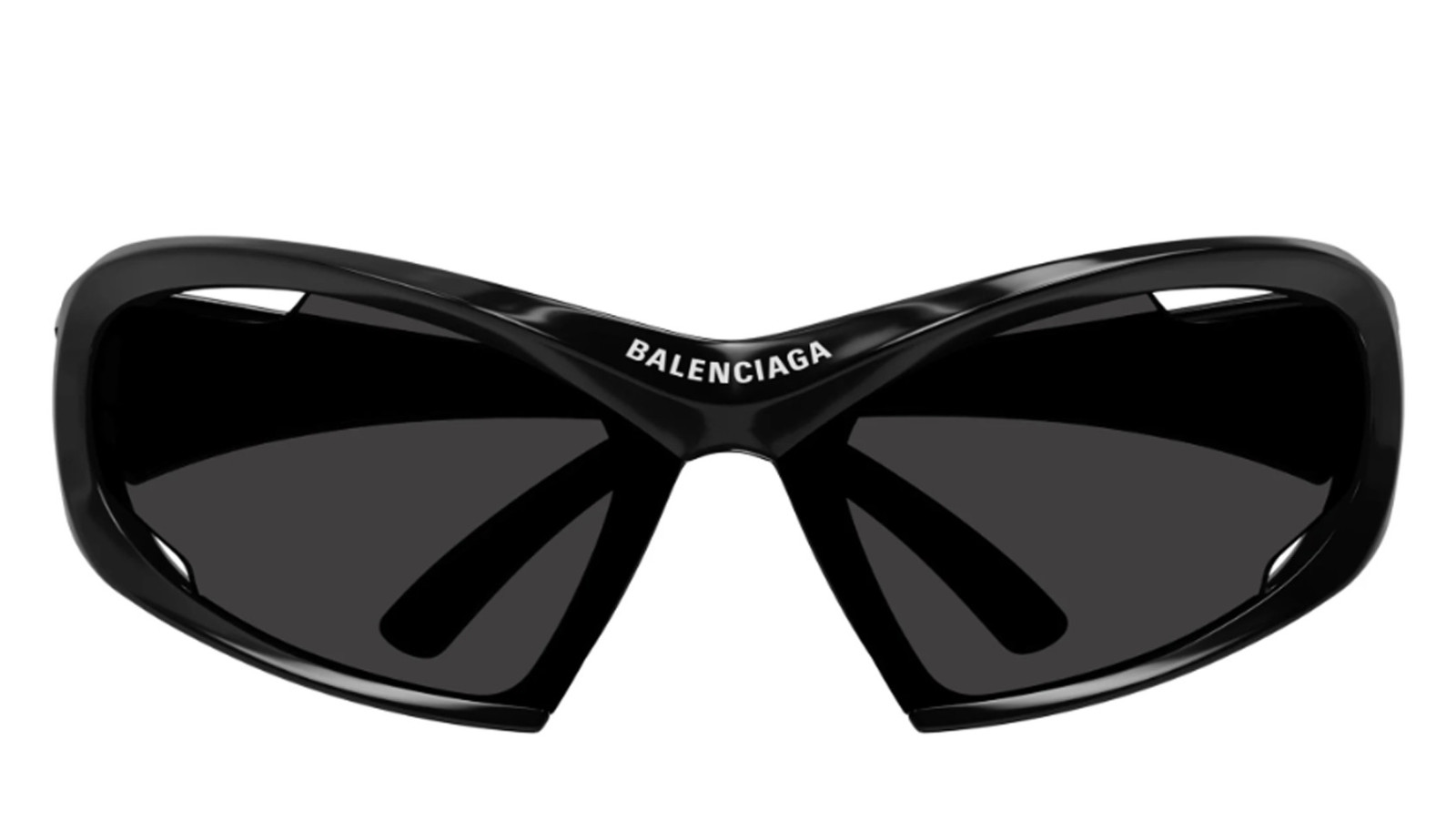 Occhiali sole uomo donna Luxury Balenciaga BB0318S black grey (001) nuova collezione