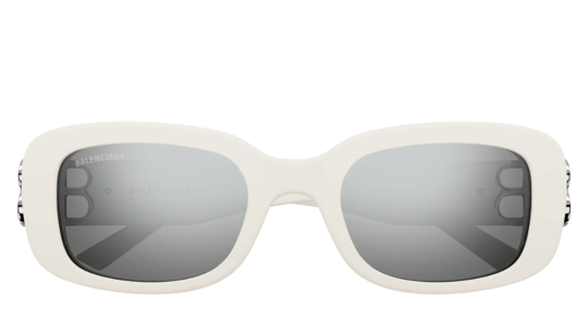 Luxury women s sunglasses Balenciaga BB0310SK white white silver (003) new collection