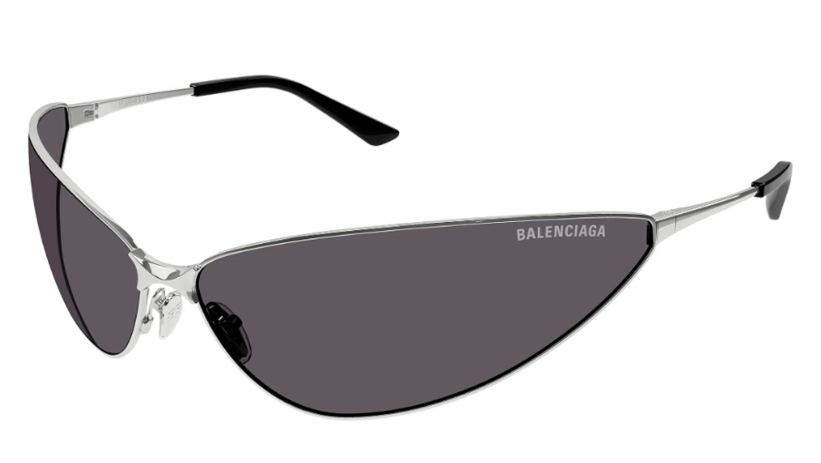 Occhiali sole uomo donna Luxury Balenciaga BB0315S silver grey (004) nuova collezione