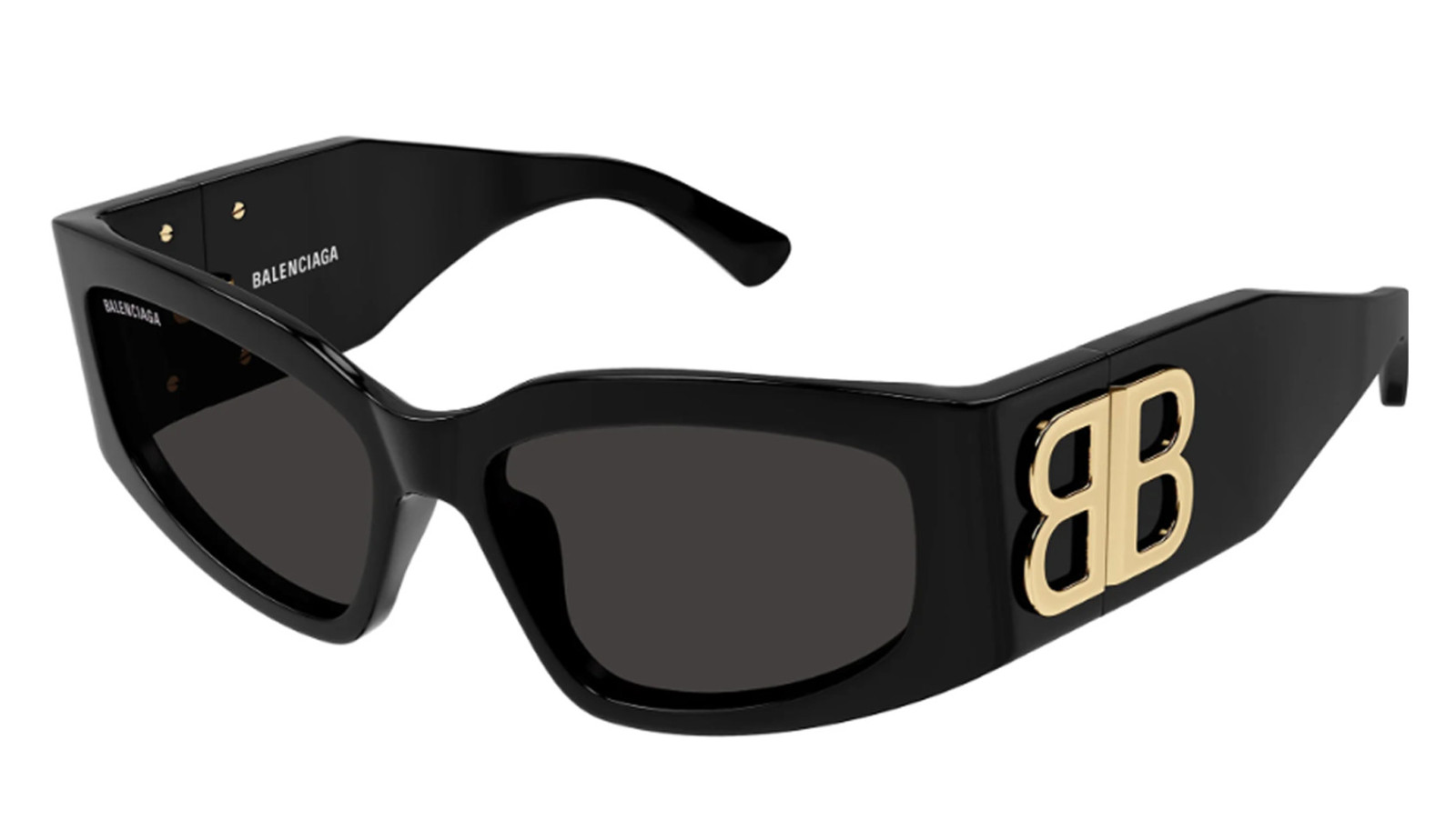 Luxury women s sunglasses Balenciaga BB0321S Black Grey (002) new 