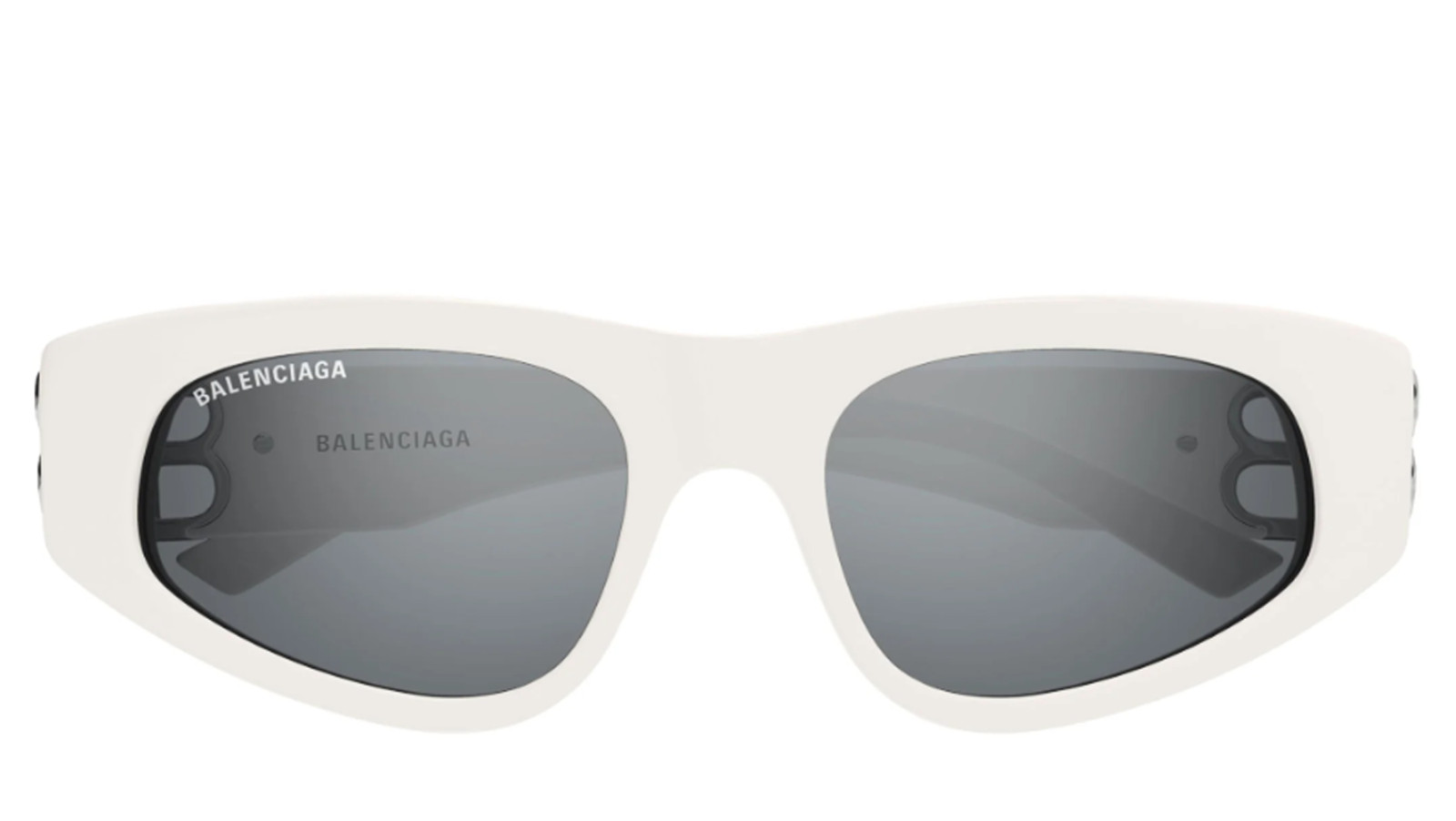 Luxury women s sunglasses Balenciaga BB0095S White Silver (021) new collection