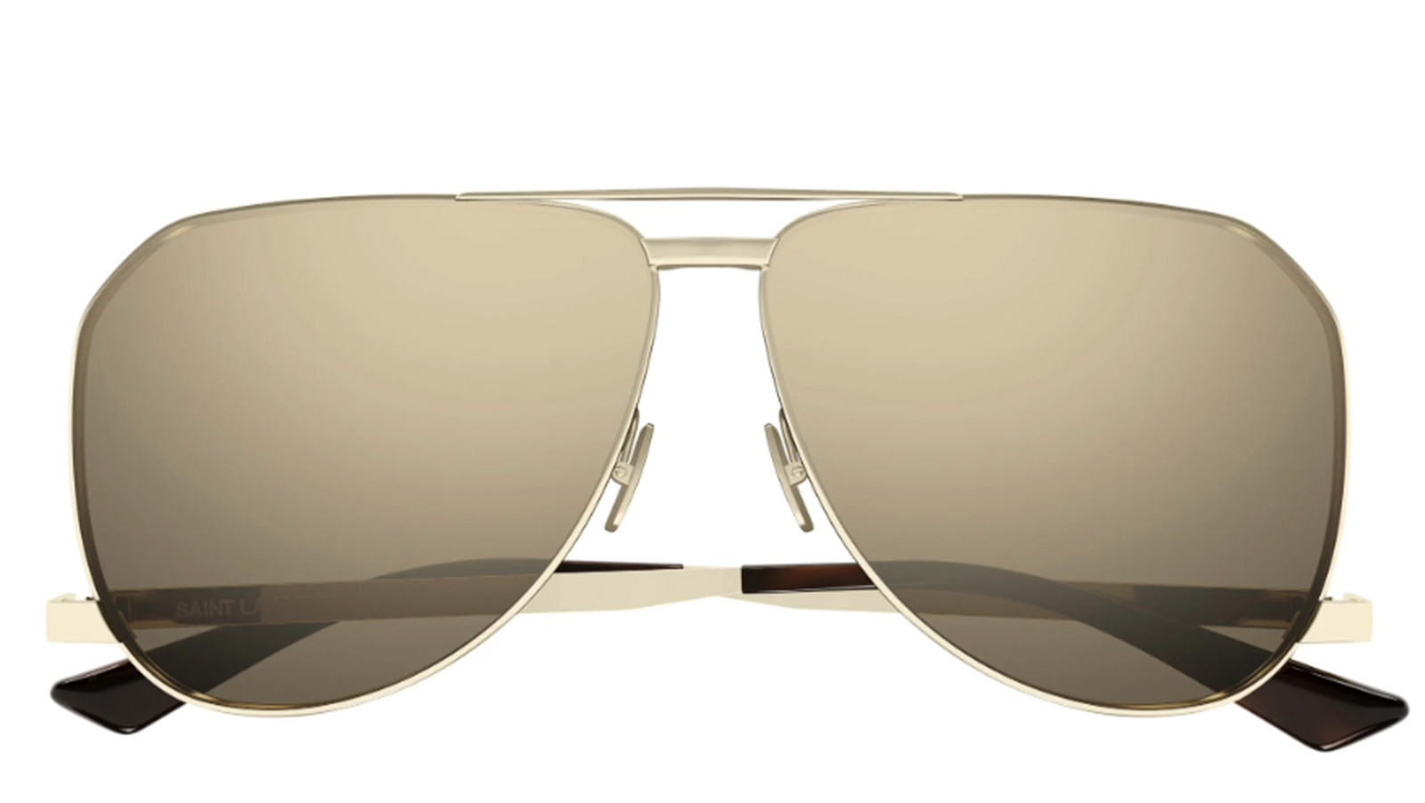 Occhiali da sole uomo Luxury Saint Laurent SL 690 DUST gold brown (004) nuova collezione