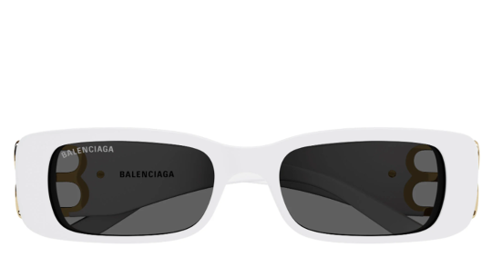 Luxury women s sunglasses Balenciaga BB0096S White Gold Grey (011) new collection