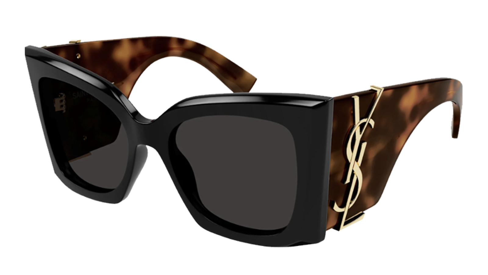 Luxury Saint Laurent SL M119 BLAZE 003 women's sunglasses black havana black new collection