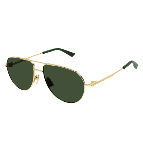 Occhiali da sole uomo donna Luxury Bottega Veneta BV1302S gold green (003) nuova collezione 2