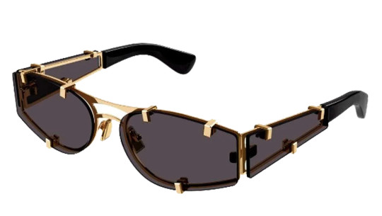 Occhiali da sole donna Luxury Bottega Veneta BV1206S gold grey (001) nuova collezione