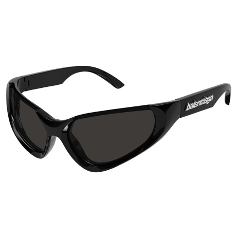 Occhiali sole uomo donna Luxury Balenciaga BB0202S black grey (001) nuova collezione 2