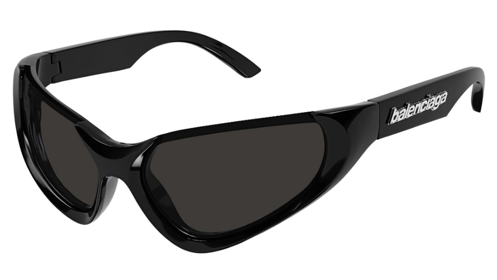 Occhiali da sole uomo donna Luxury Balenciaga BB0202S black grey (001) nuova collezione