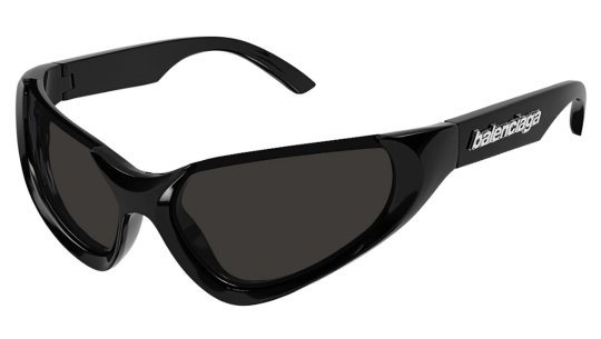 Occhiali da sole uomo donna Luxury Balenciaga BB0202S black grey (001) nuova collezione