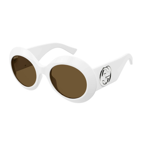 Occhiali da sole donna Luxury Gucci GG1647S white brown (003) nuova collezione 2