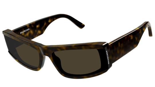 Occhiali da sole uomo donna Luxury Balenciaga BB0301S havana brown (002) nuova collezione