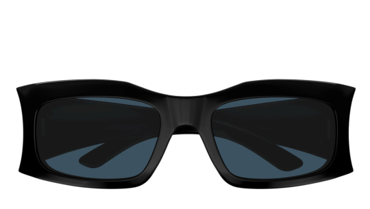 Occhiali da sole uomo donna Luxury Balenciaga BB0291S black blue (002) nuova collezione