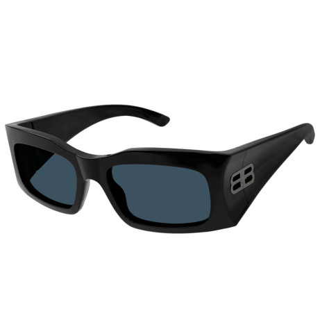 Occhiali da sole uomo donna Luxury Balenciaga BB0291S black blue (002) nuova collezione 2