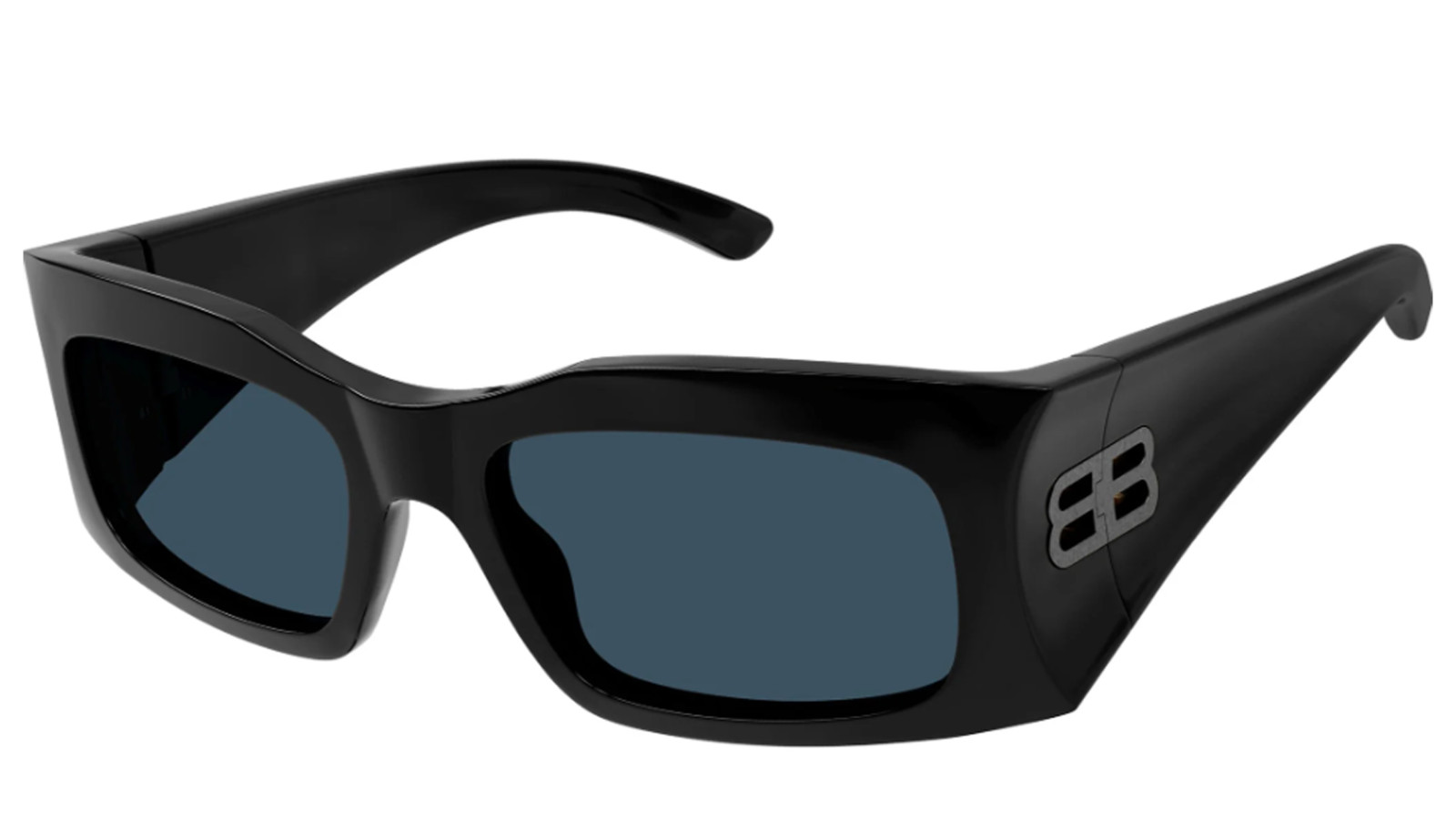 Occhiali da sole uomo donna Luxury Balenciaga BB0291S black blue (002) nuova collezione