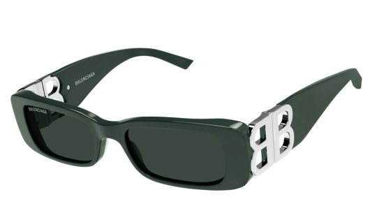 Occhiali da sole donna Luxury Balenciaga BB0096S silver green (018) nuova collezione