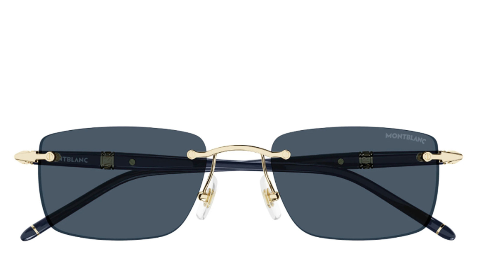 Occhiali da sole uomo Luxury Montblanc MB0344S 003 gold blue blue nuova collezione Occhiali da sole uomo Luxury Montblanc MB0344S 003 gold blue blue nuova collezione