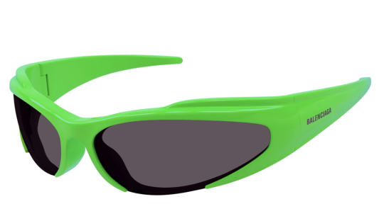 Occhiali sole uomo donna Luxury Balenciaga BB0253S green grey (005) nuova collezione