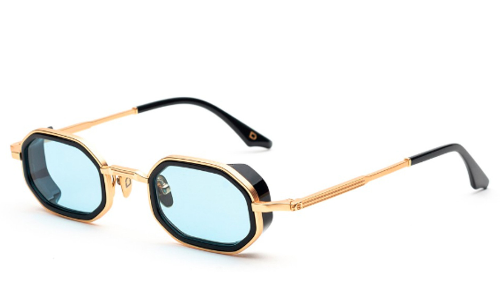 Occhiali sole uomo donna Luxury Soho London HARROW  ORO/NERO SC010 nuova collezione