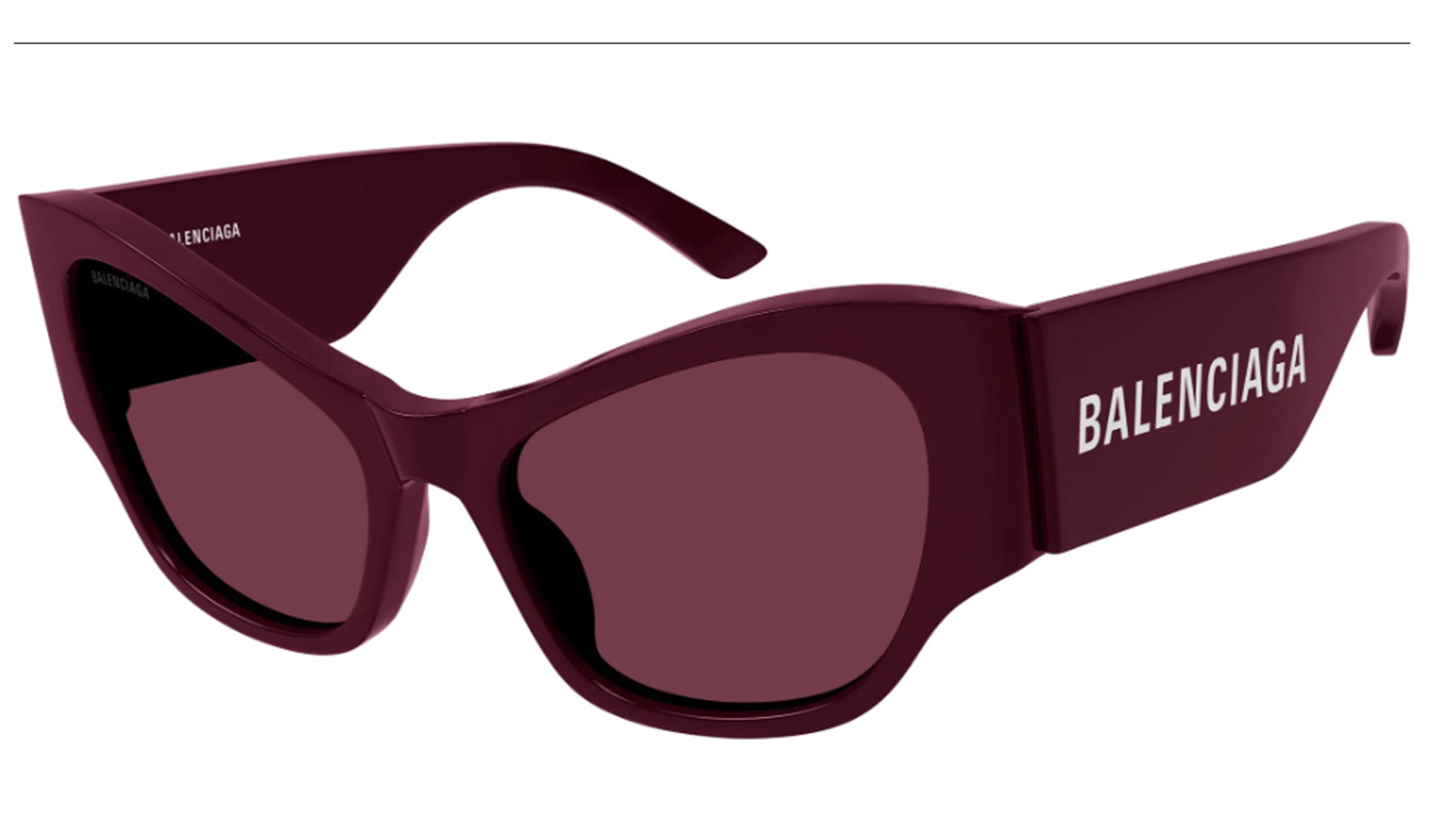 Luxury women s sunglasses Balenciaga BB0259S Burgundy Red (006) new collection