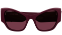 Luxury women s sunglasses Balenciaga BB0259S Burgundy Red (006) new collection