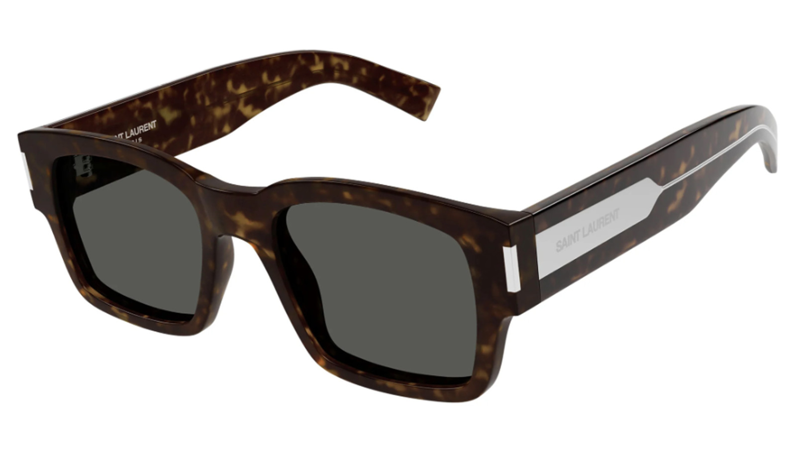 Occhiali da sole uomo Luxury Saint Laurent SL 617 havana crystal grey (002) nuova collezione