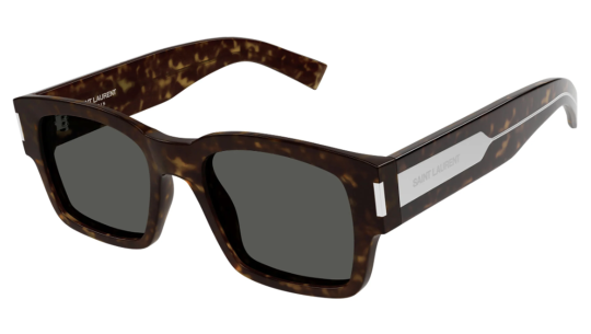 Occhiali da sole uomo Luxury Saint Laurent SL 617 havana crystal grey (002) nuova collezione