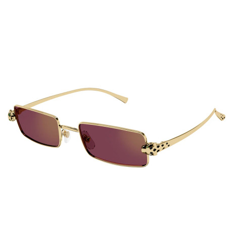 Occhiali sole uomo donna Luxury Cartier CT0473S 002 gold gold red nuova collezione 2