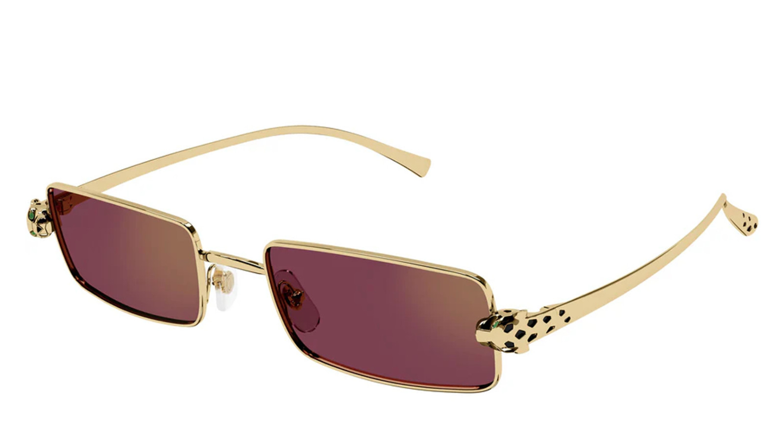 Occhiali da sole uomo donna Luxury Cartier CT0473S 002 gold gold red nuova collezione