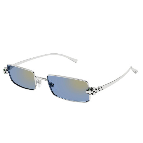 Occhiali sole uomo donna Luxury Cartier CT0473S 004 silver silver light b nuova collezione 2