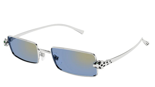 Occhiali sole uomo donna Luxury Cartier CT0473S 004 silver silver light b nuova collezione